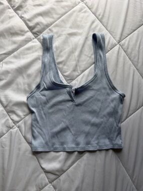 GARAGE Baby Blue Cropped Tank